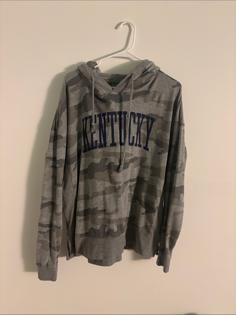 Kentucky Camo Pullover Hoodie - Gray